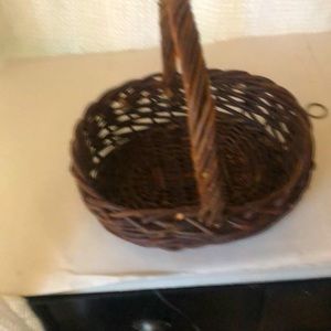 2 - Dark Woven Natural Twig/Branch Basket